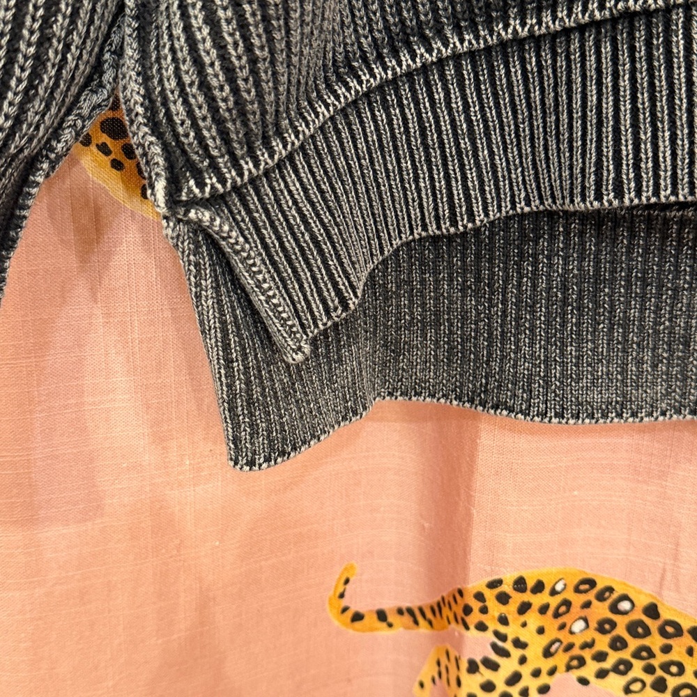 Zénana Mock Neck Ribbed Knit Sweater - Picture 4 of 8